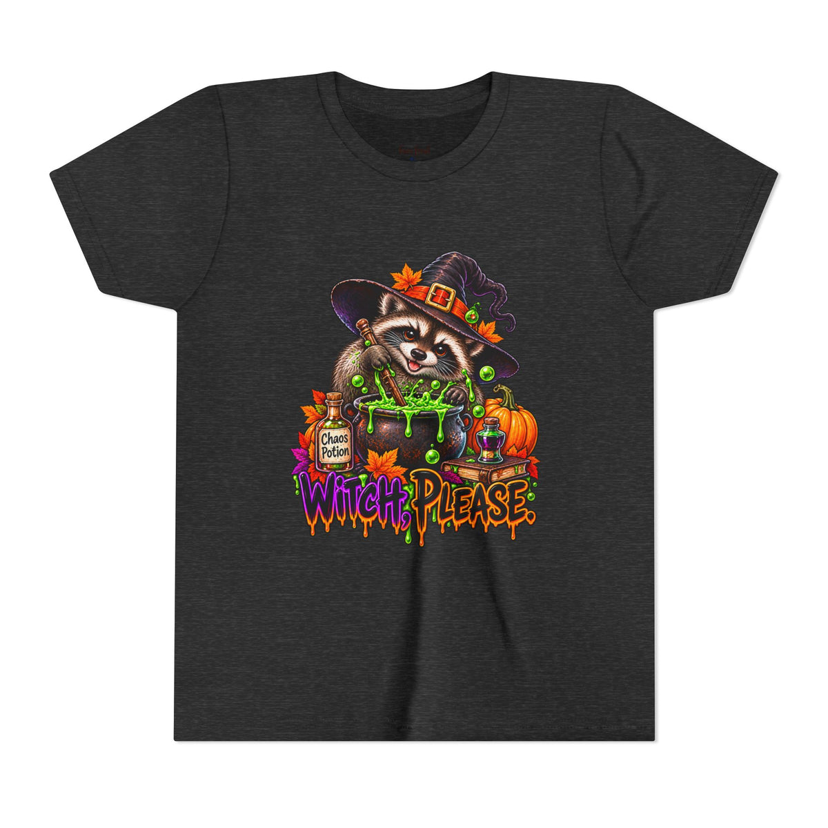 Witch, Please. Youth Tee — Raccoon Kids Tshirt