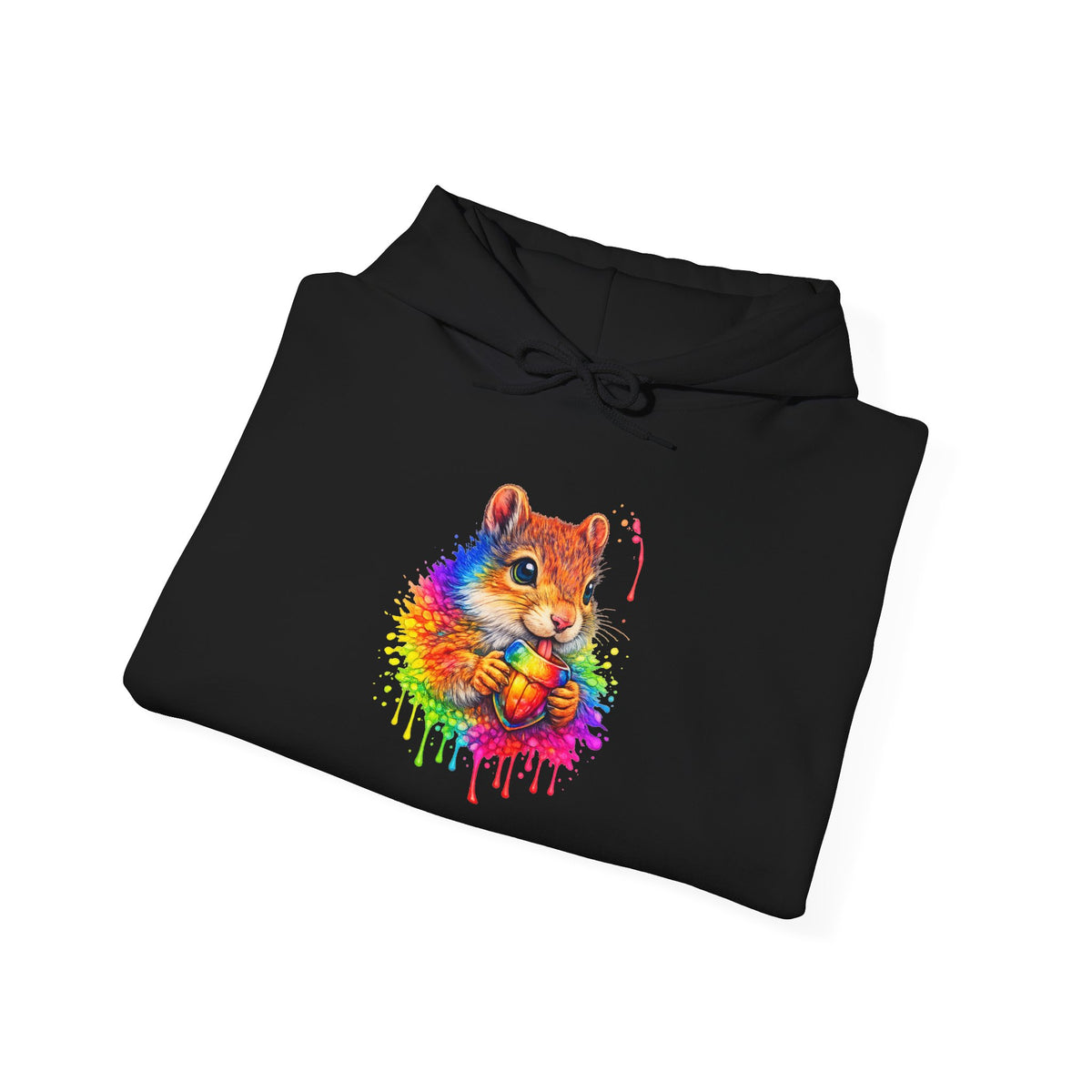 Watercolor Squirrel Hooded Sweatshirt