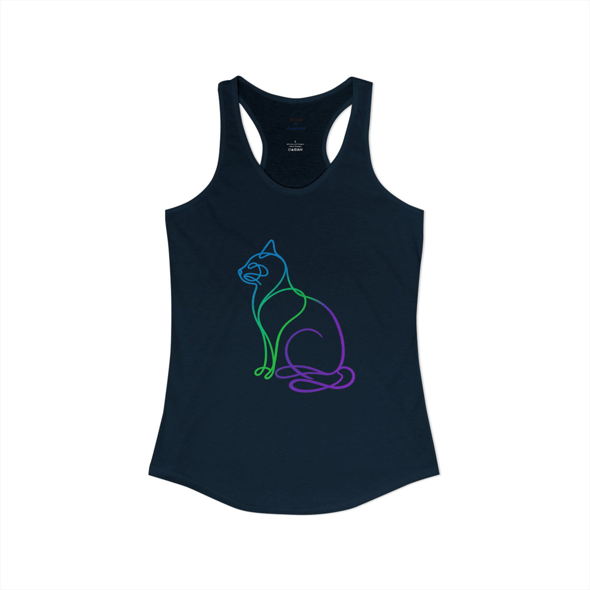 Northern Lights Cat Racerback Tank