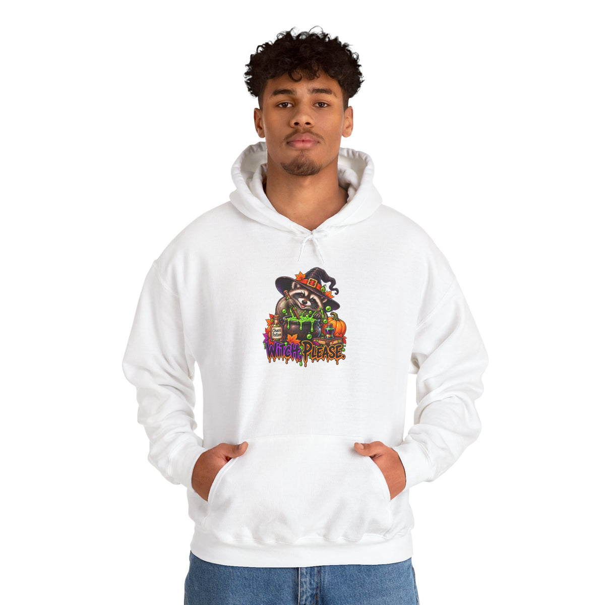 Witch, Please. Raccoon Hooded Sweatshirt