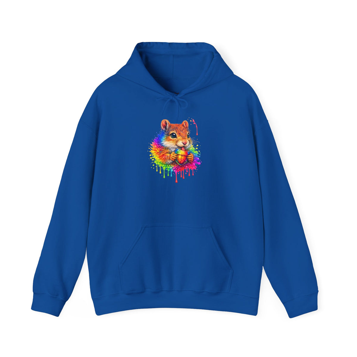 Watercolor Squirrel Hooded Sweatshirt