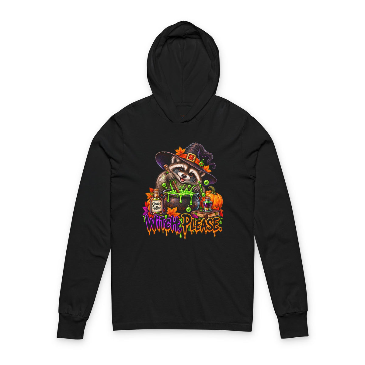 Copy of Scarecrow Raccoon Hooded Long Sleeve Tee