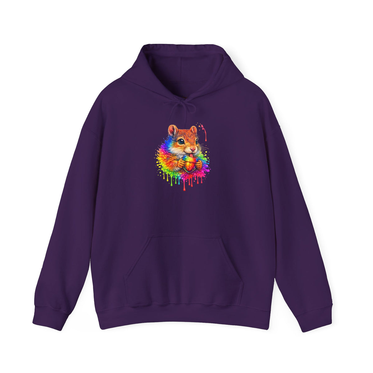 Watercolor Squirrel Hooded Sweatshirt
