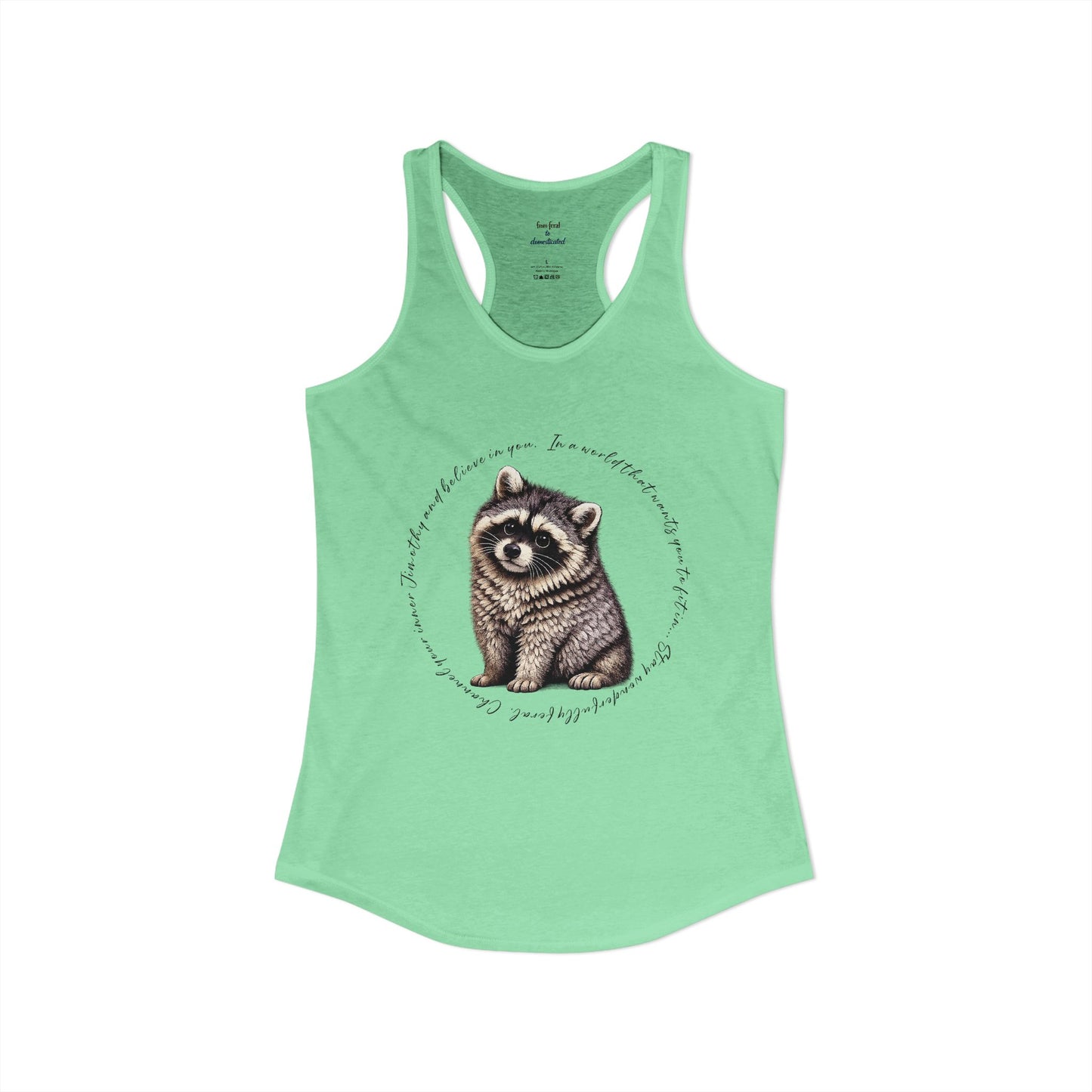 Jimothy Raccoon Racerback Tank