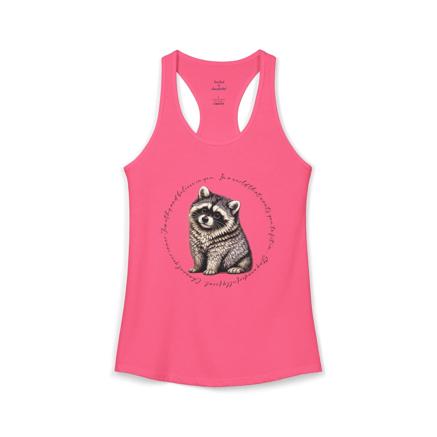 Jimothy Raccoon Racerback Tank