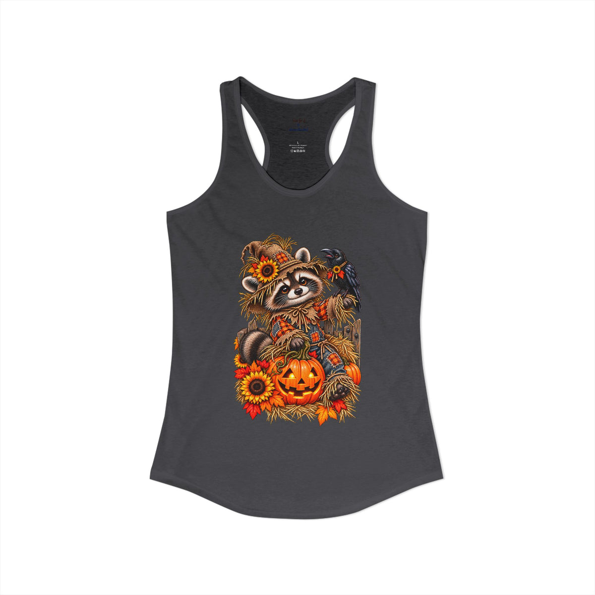 Scarecrow Raccoon Racerback Tank