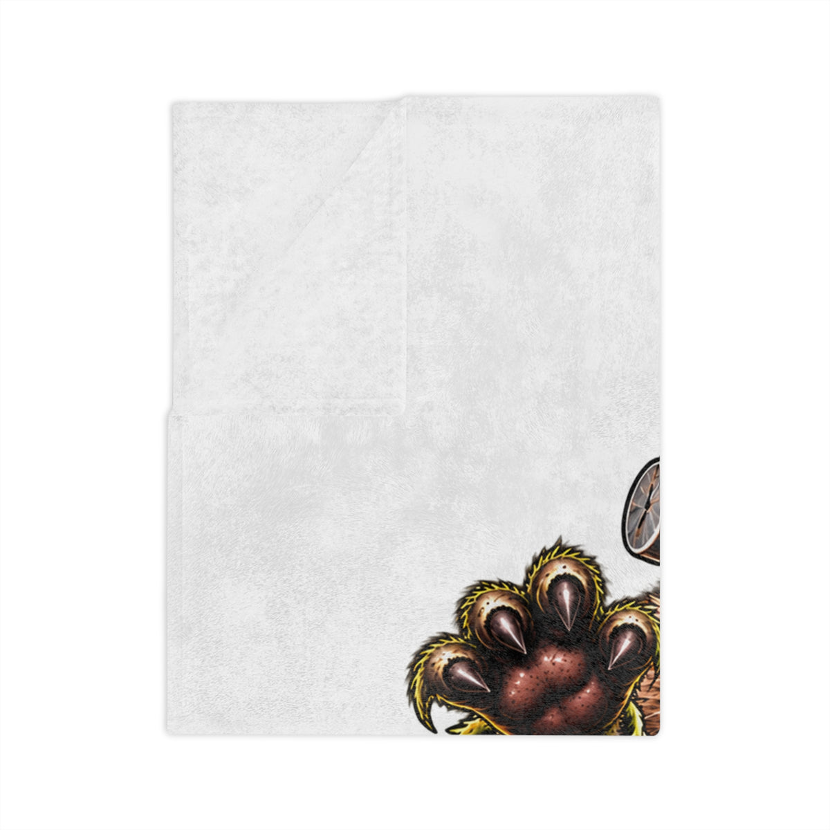 Halloween Raccoon Blanket — Franken-coon Raccoon Velveteen Throw