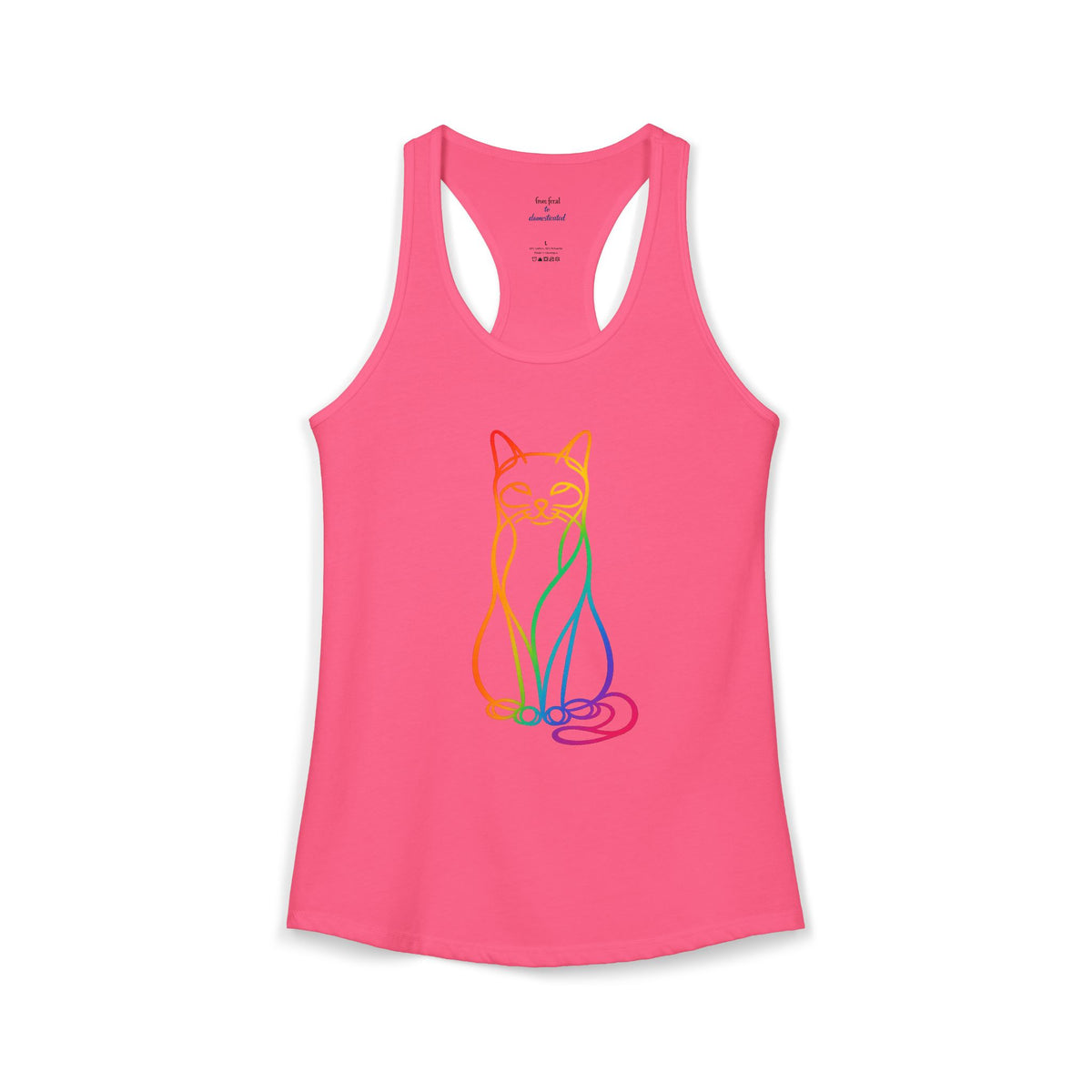 Rainbow Cat Racerback Tank