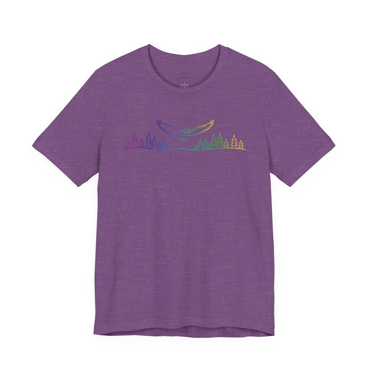 Owl | Colorful Line-Work T-Shirt