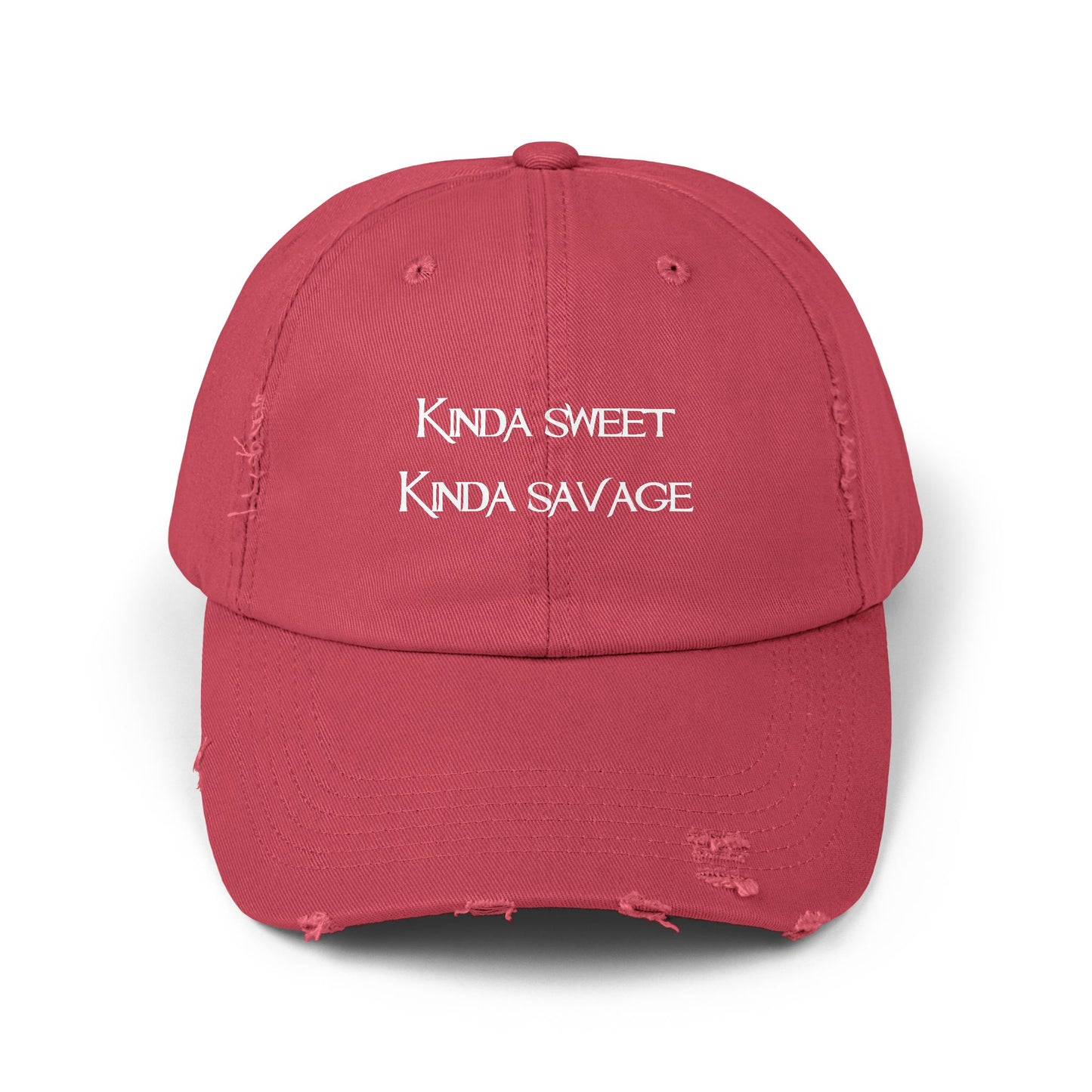 "Kinda Sweet" Distressed Cap —  Funny Truth Hat