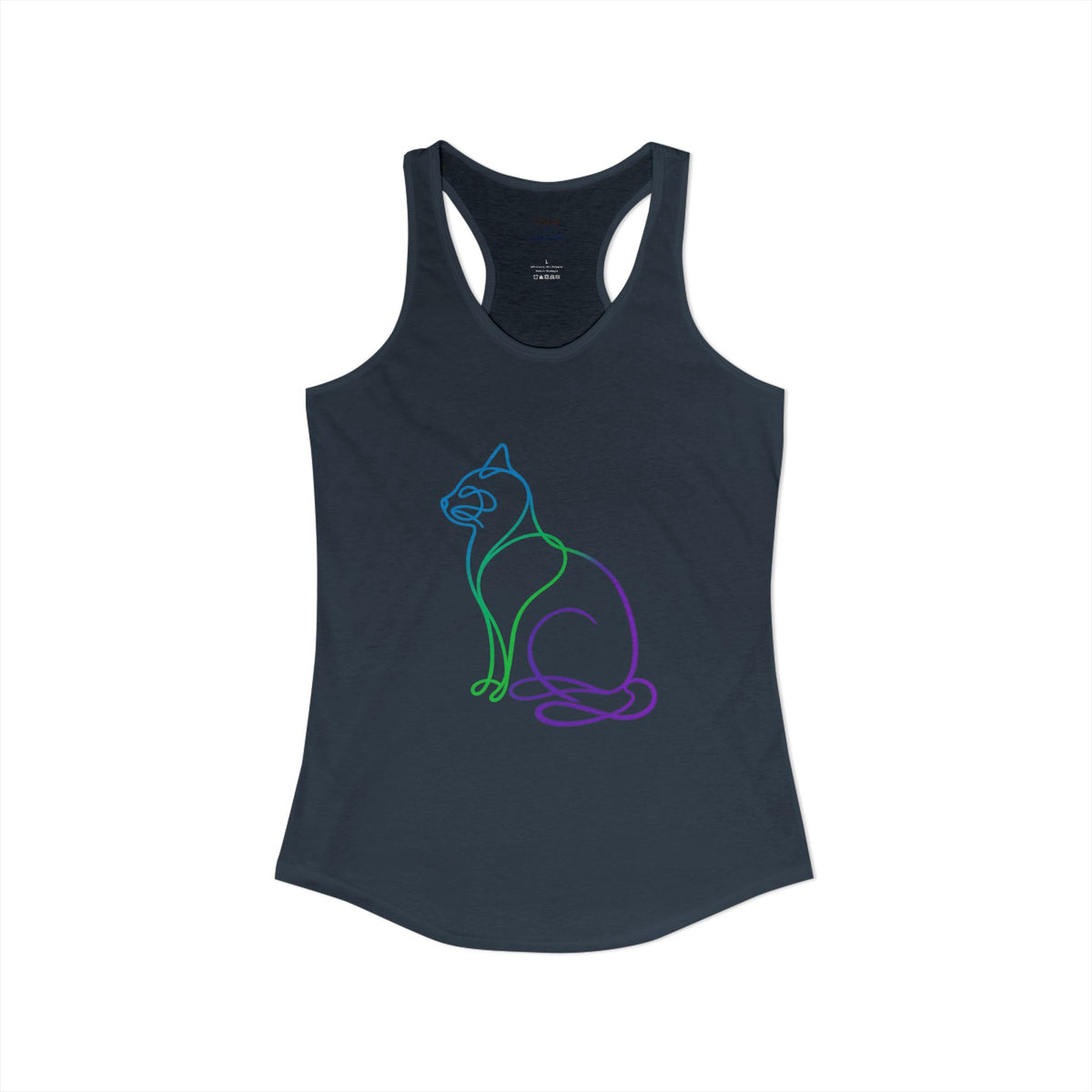 Northern Lights Cat Racerback Tank