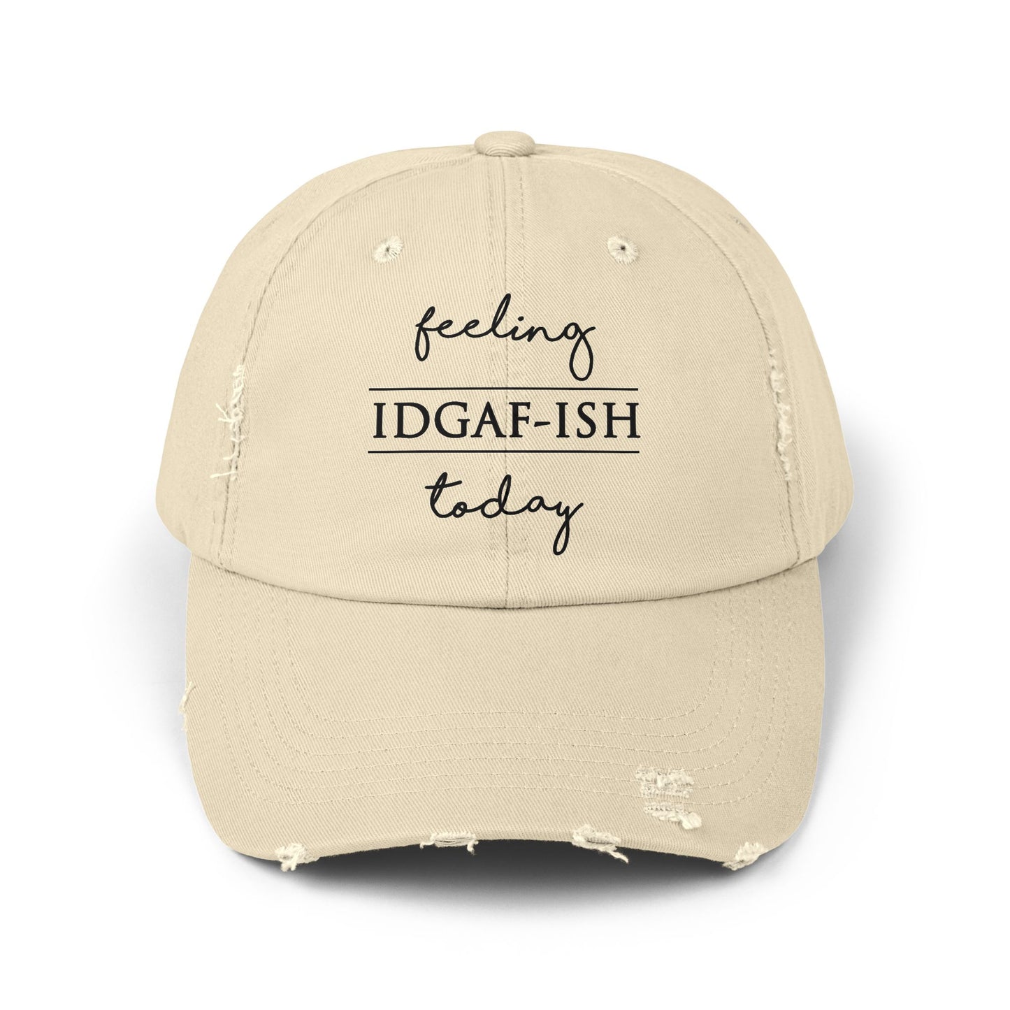 "IDGAFish" Distressed Cap —  Funny Truth Hat