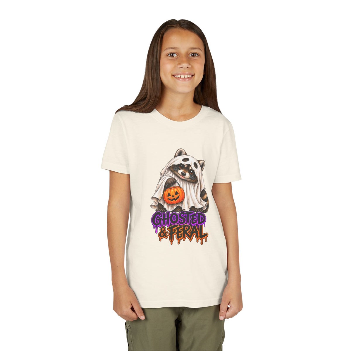 Ghosted Youth Tee — Raccoon Kids Tshirt