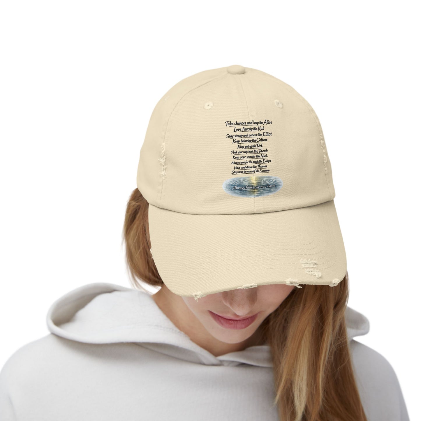 "Find Your Way" Distressed Cap