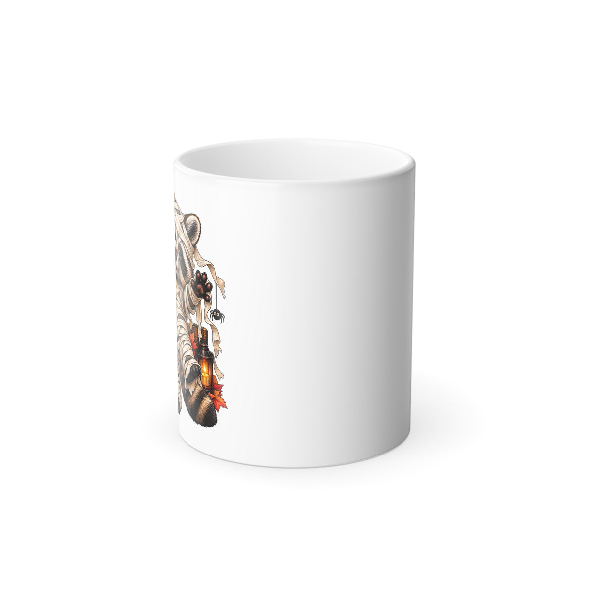Halloween Mummy Raccoon Color-Changing Mug  11 oz