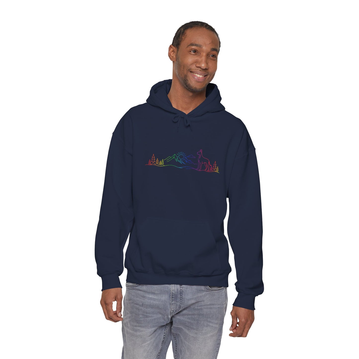 Great Dane, cropped ears, Hoodie