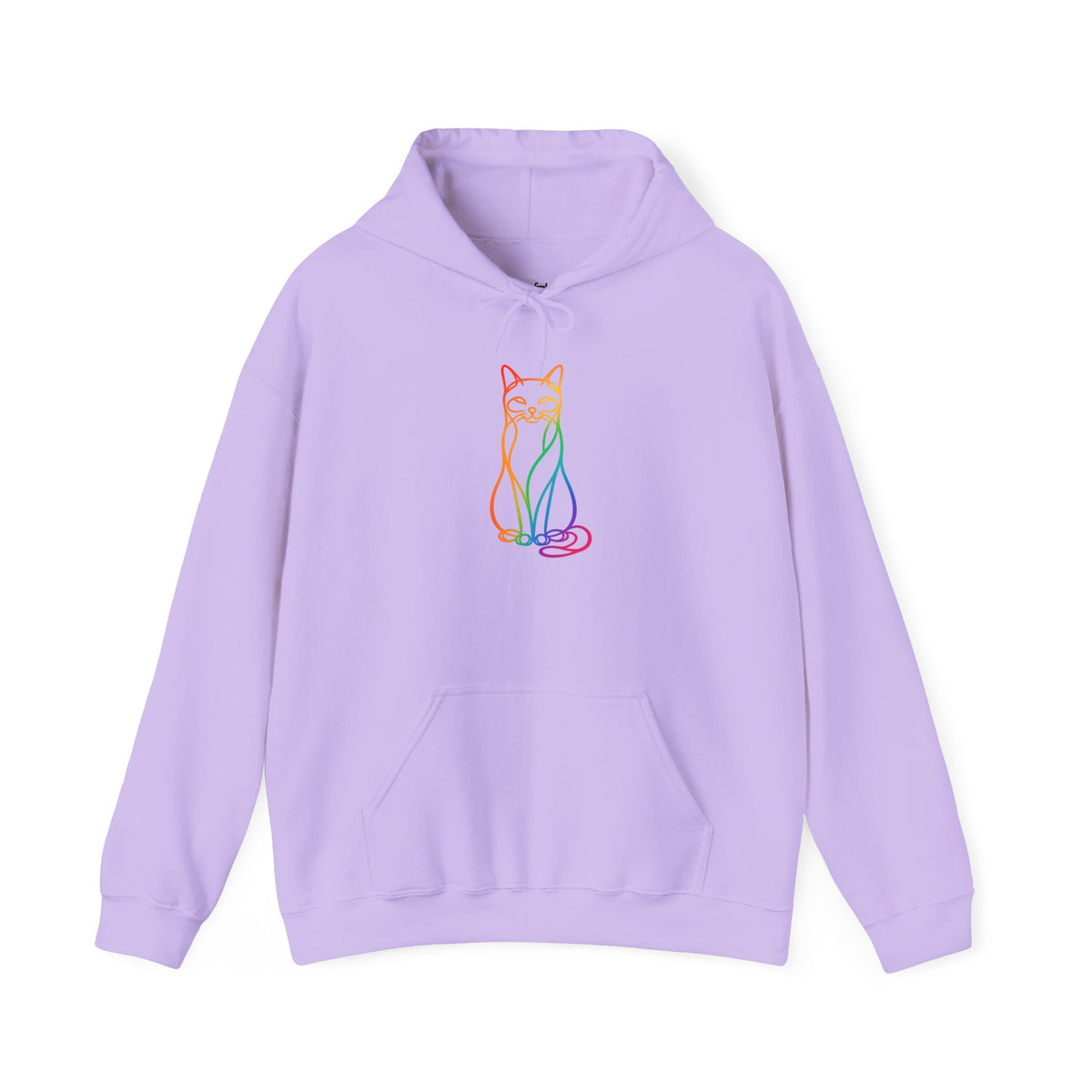 Rainbow Cat Hooded Sweatshirt