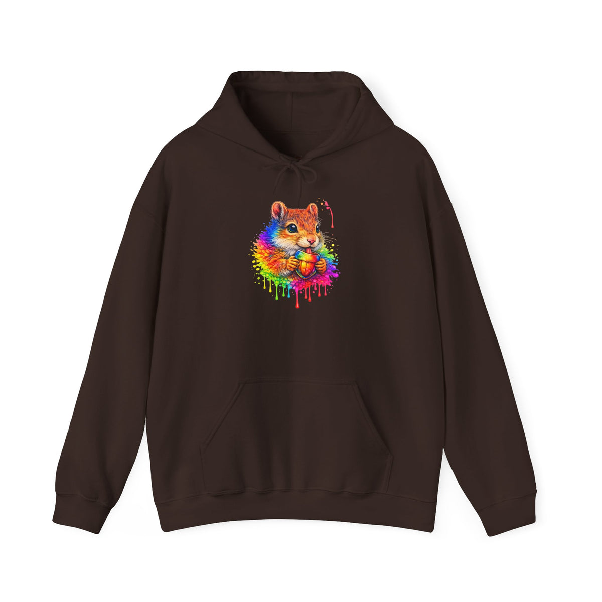 Watercolor Squirrel Hooded Sweatshirt
