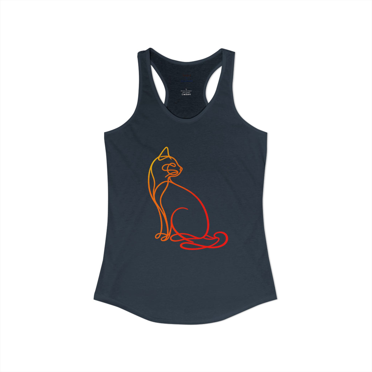 Sunrise Cat Racerback Tank