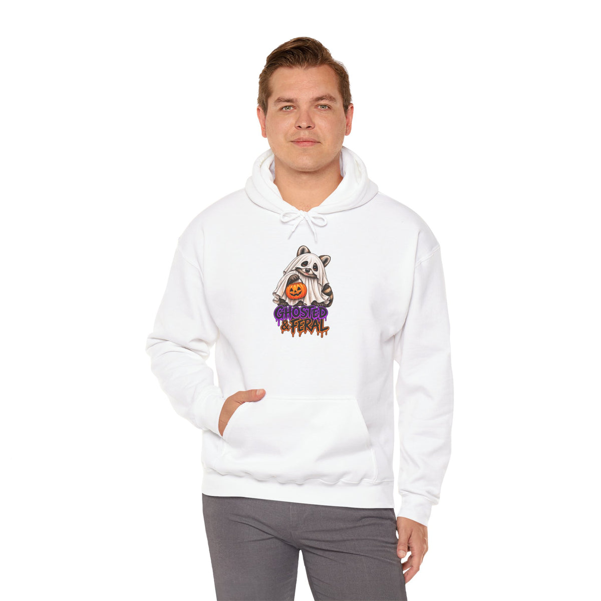 Ghosted Raccoon Hooded Sweatshirt