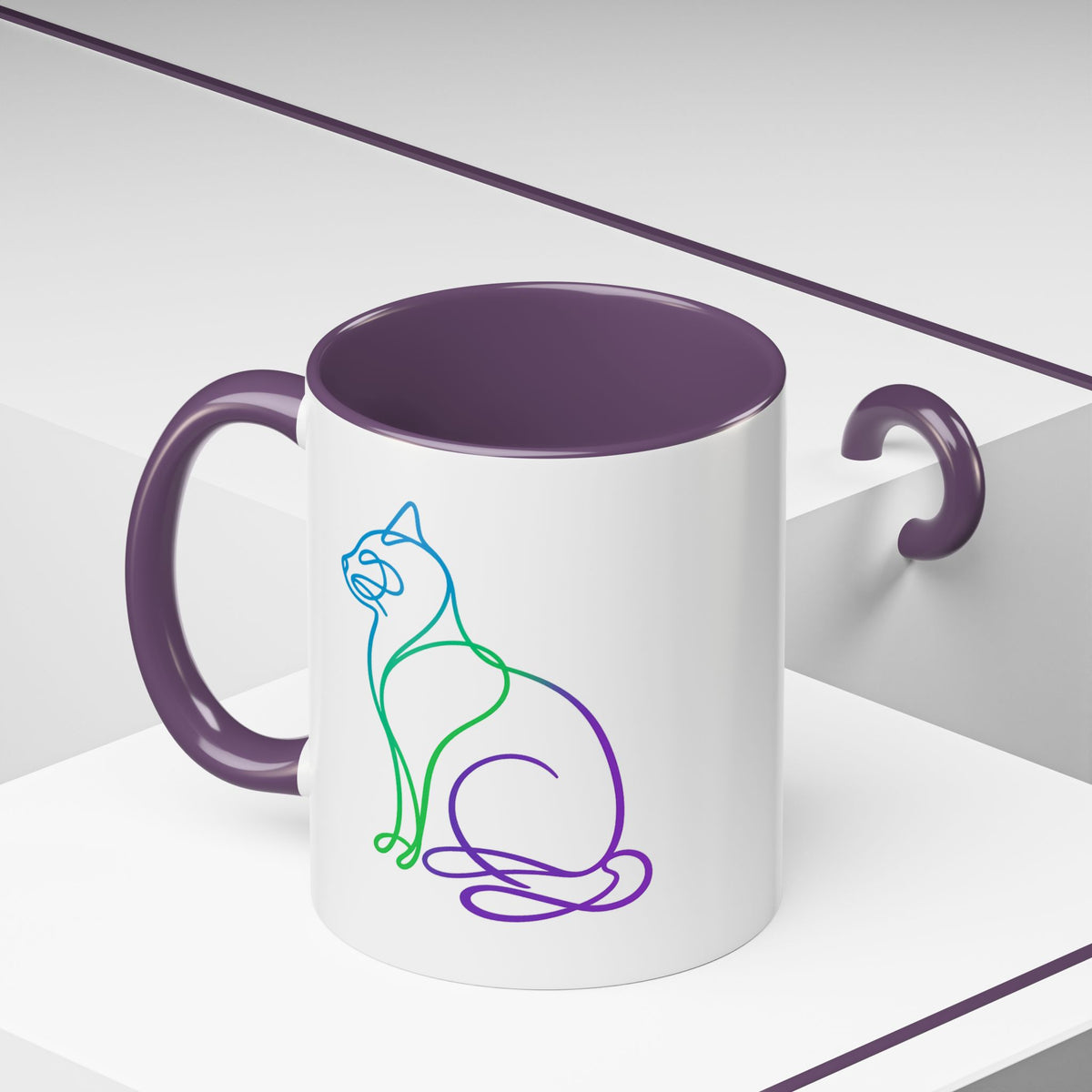 Northern Lights Cat Coffee Mug  (11/15oz)