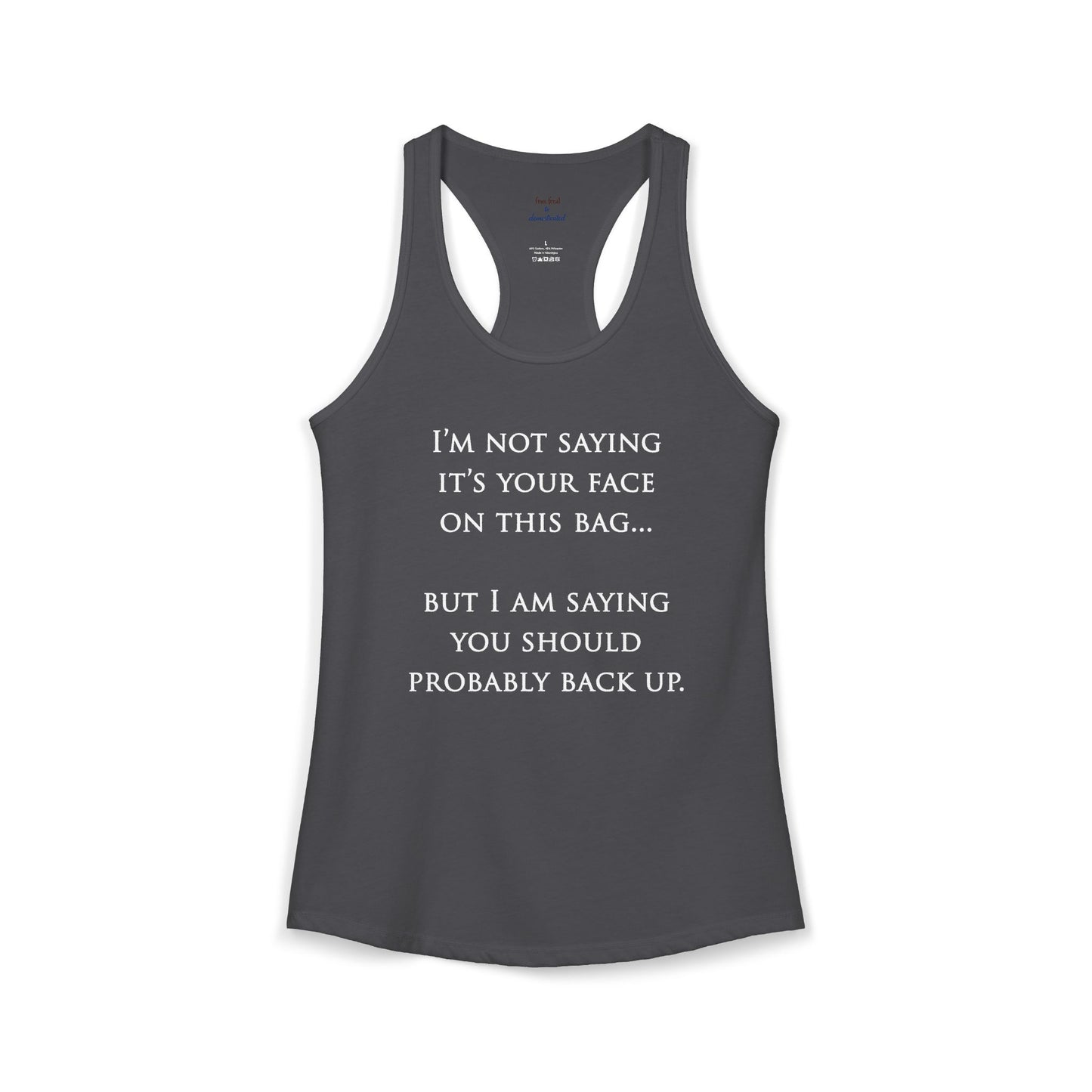 Face On The Bag Kickboxing Racerback Tank