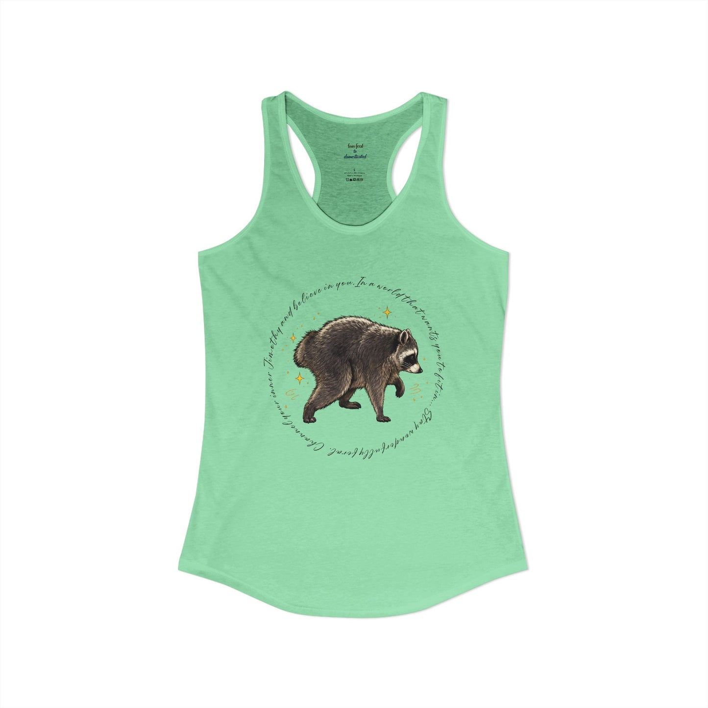 Jimothy Raccoon Racerback Tank