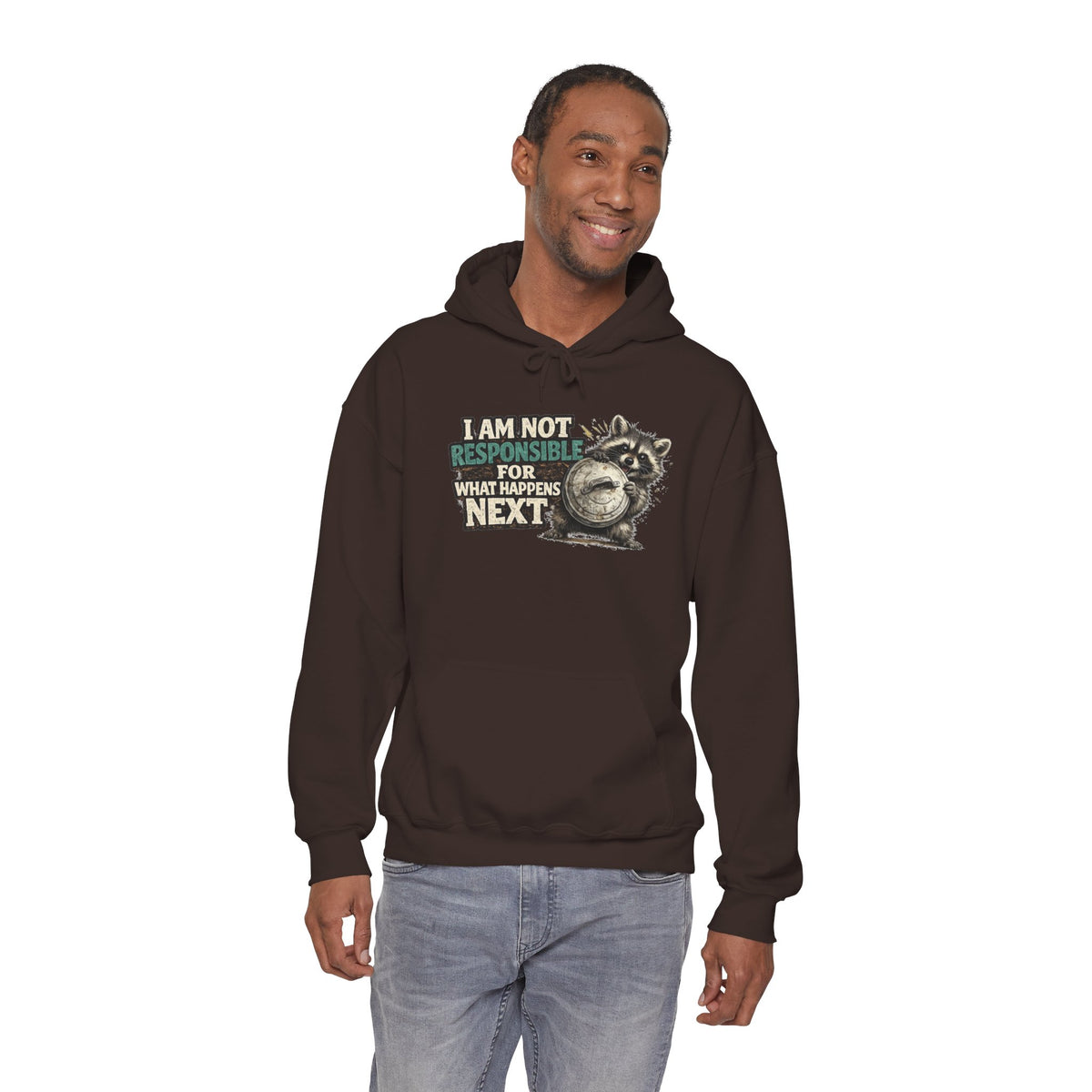 Not Responsible Raccoon Hooded Sweatshirt