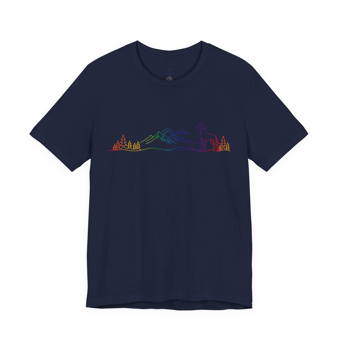 Natural- Eared Great Dane Wild Lines T-Shirt
