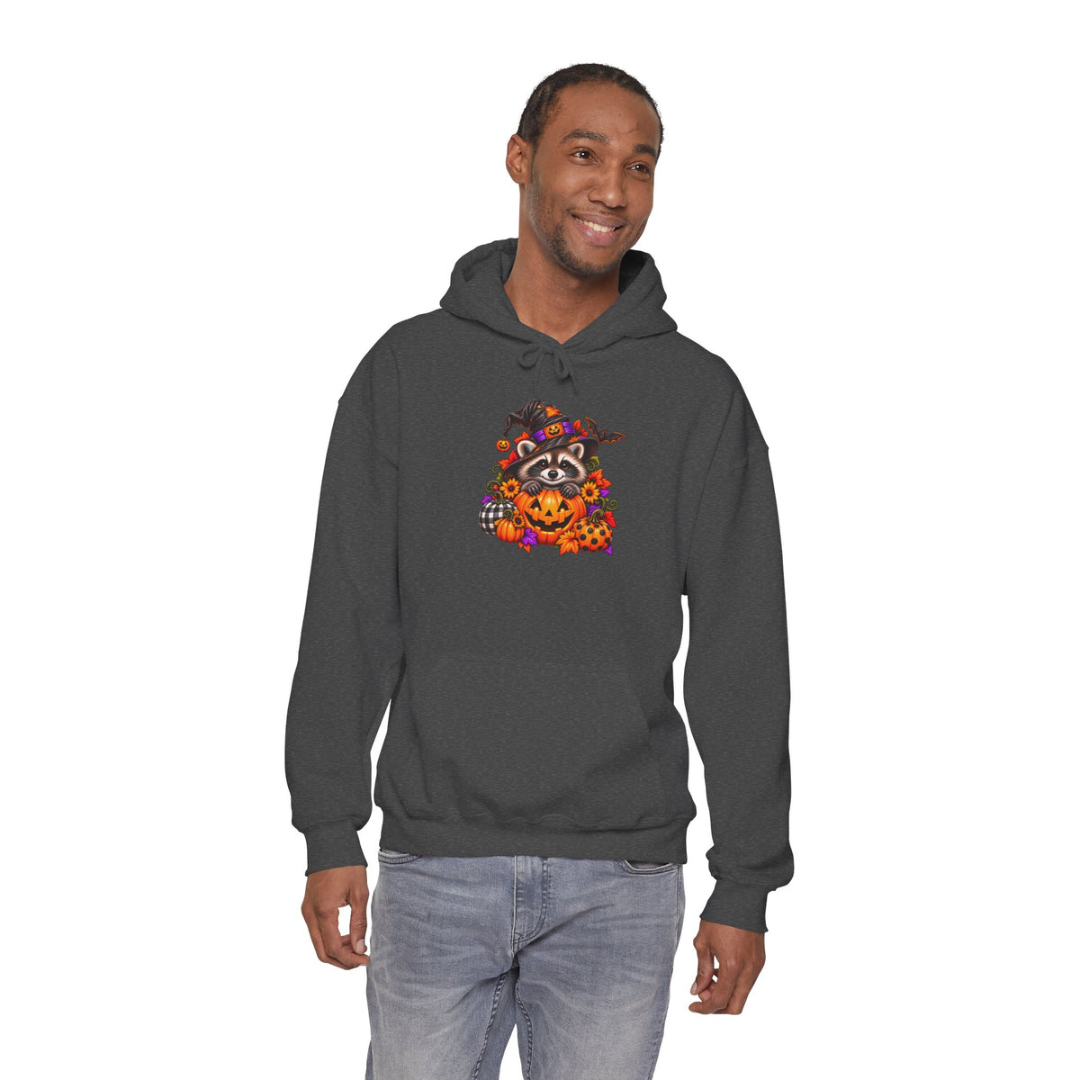 Halloween Raccoon Hooded Sweatshirt